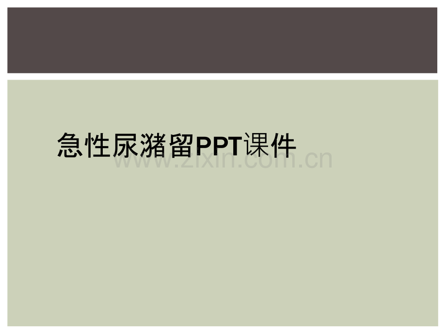 急性尿潴留PPT课件.ppt_第1页