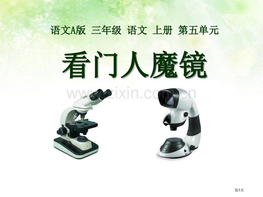 看门人的魔镜省公开课一等奖新名师优质课比赛一等奖课件.pptx_第1页