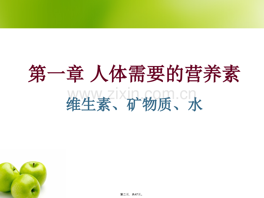 人体需要的营养素维生素矿物质精.ppt_第2页