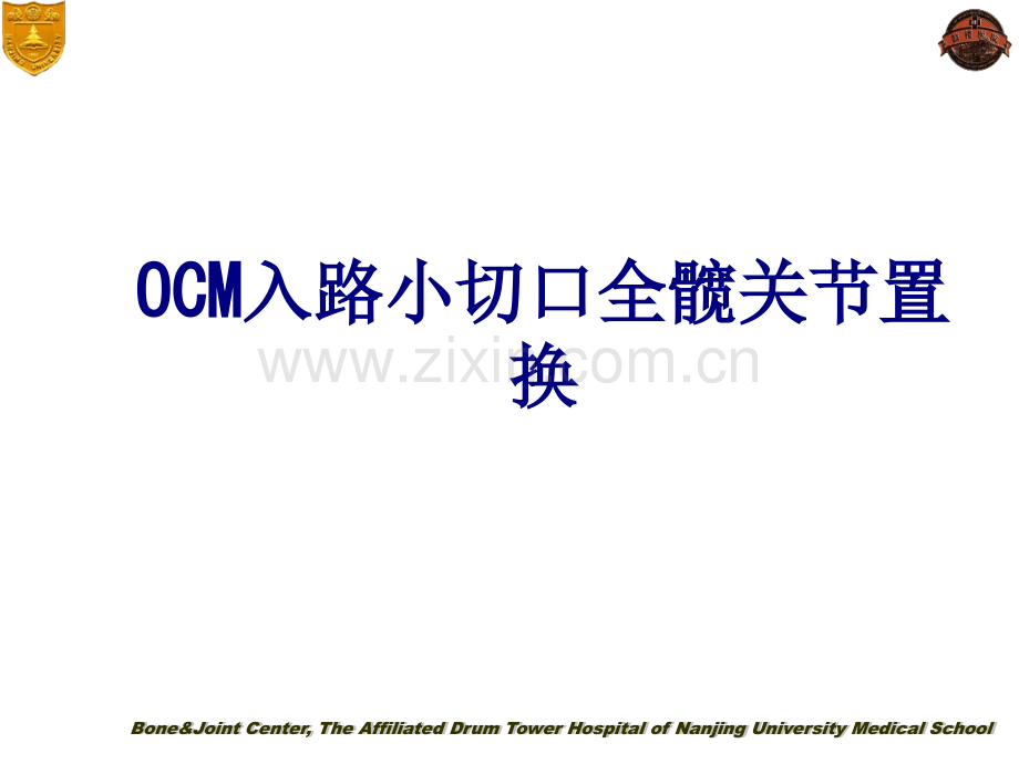 医学OCM入路小切口全髋关节置换专题课件.ppt_第1页