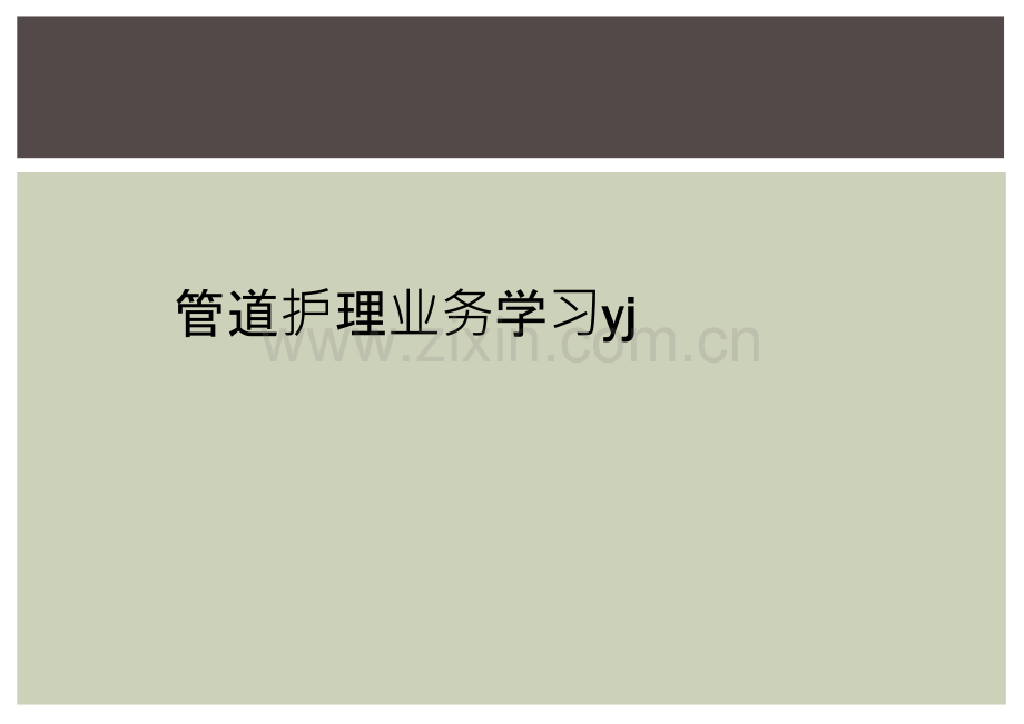 管道护理业务学习yj.ppt_第1页