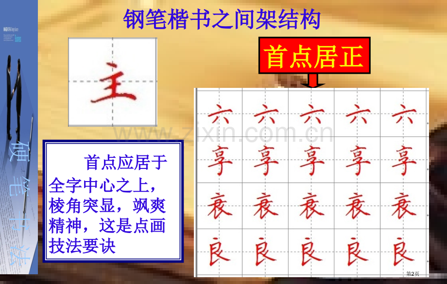 硬笔楷书笔画和偏旁的写法省公共课一等奖全国赛课获奖课件.pptx_第2页