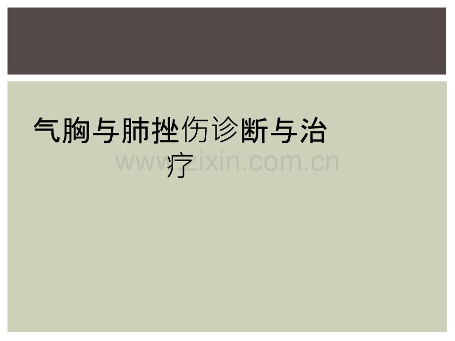 气胸与肺挫伤诊断与治疗.ppt_第1页