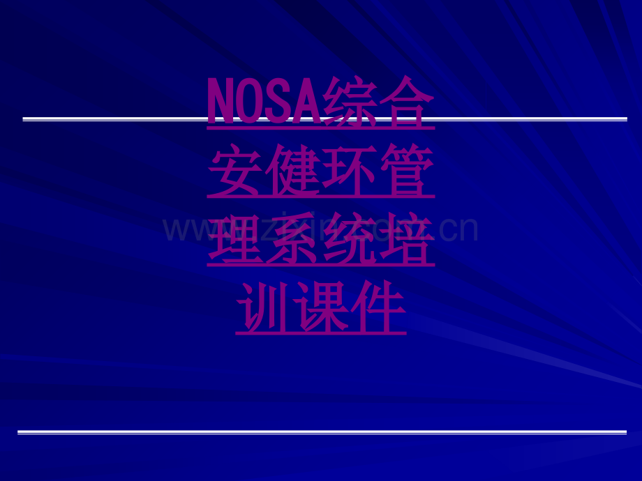 医学NOSA综合安健环管理系统培训专题课件.ppt_第1页