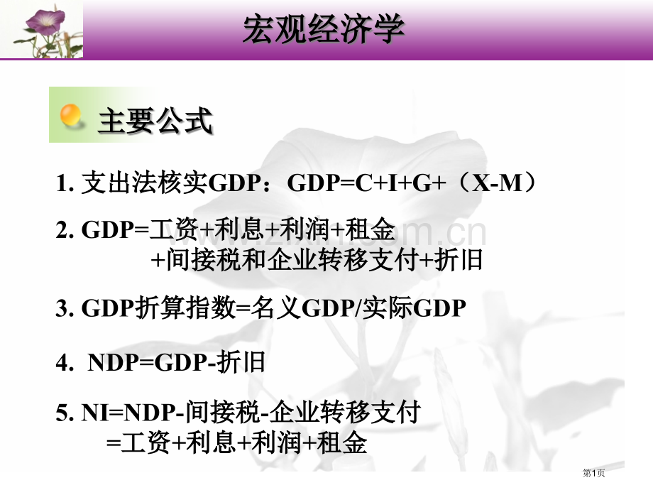 宏观经济学知识点归纳市公开课一等奖百校联赛获奖课件.pptx_第1页