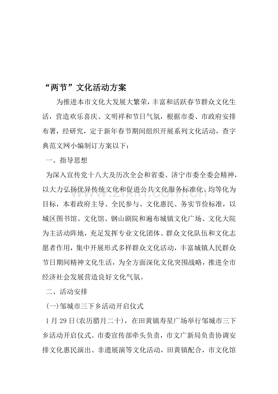 两节文化活动专项方案范文.doc_第1页