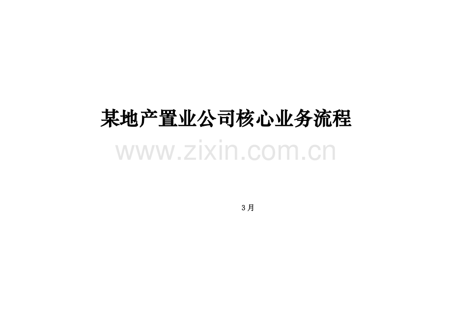 地产置业公司核心业务标准流程管理.docx_第1页