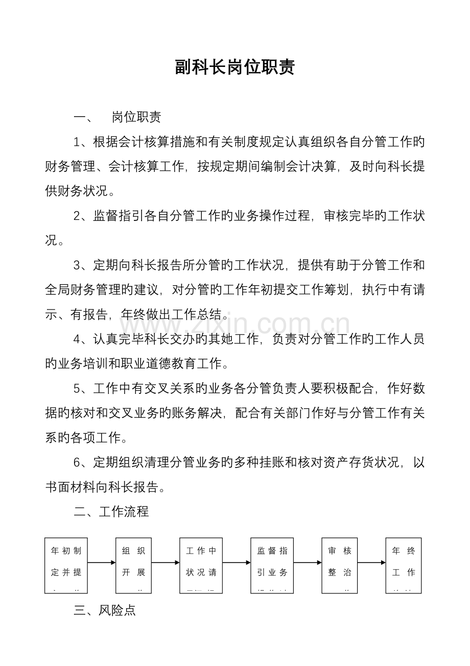 林业局财政局岗位基本职责及标准流程综述.docx_第1页