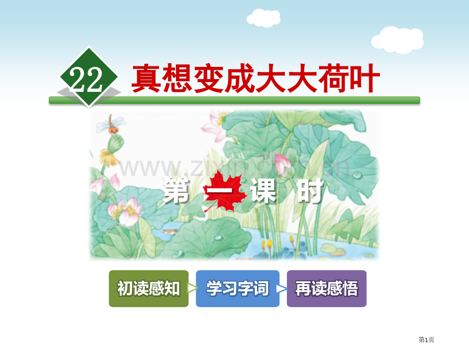 真想变成大大的荷叶说课稿省公开课一等奖新名师比赛一等奖课件.pptx_第1页
