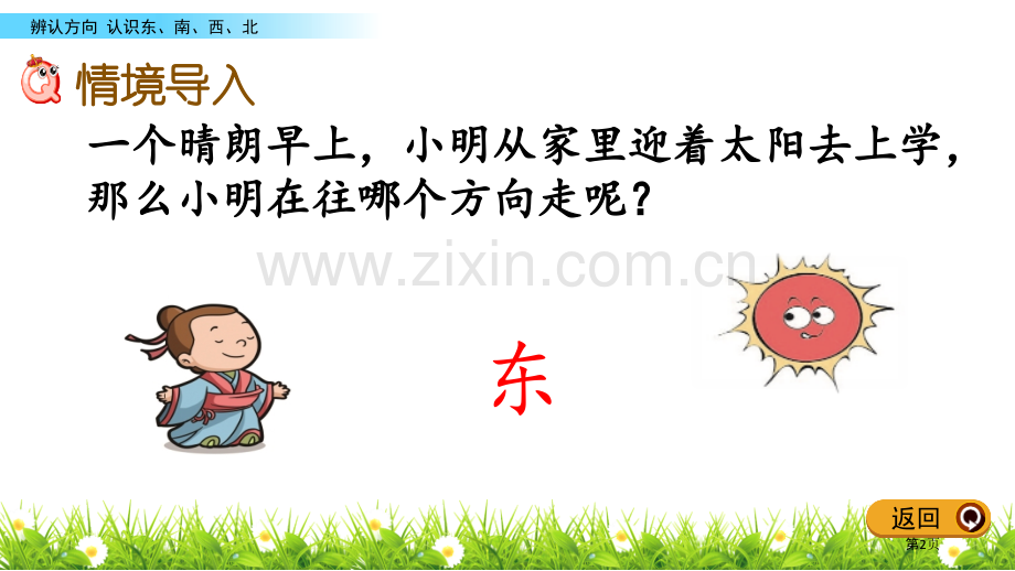 辨认方向课件省公开课一等奖新名师优质课比赛一等奖课件.pptx_第2页