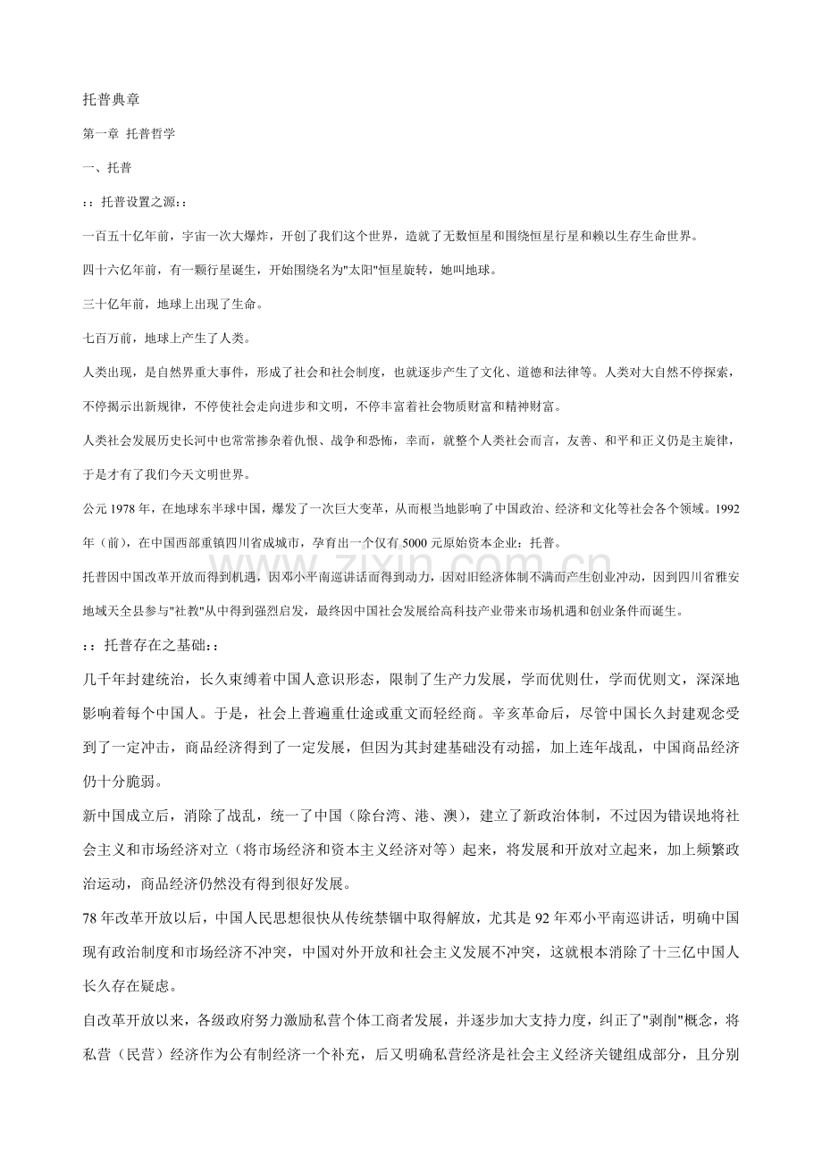 托普哲学及其运行体系样本.doc_第1页