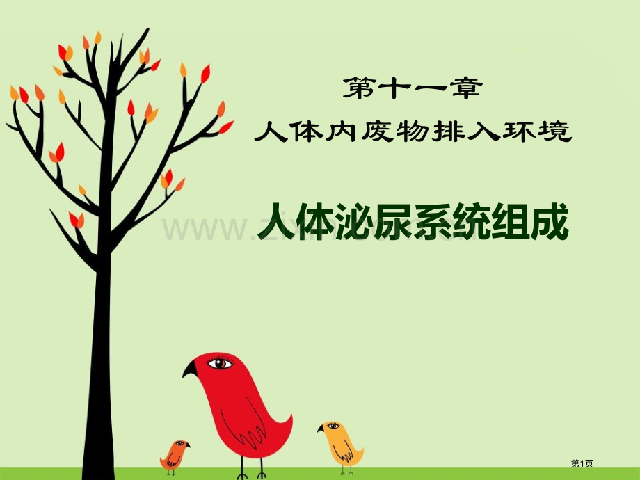 人体泌尿系统的组成教学课件省公开课一等奖新名师优质课比赛一等奖课件.pptx_第1页
