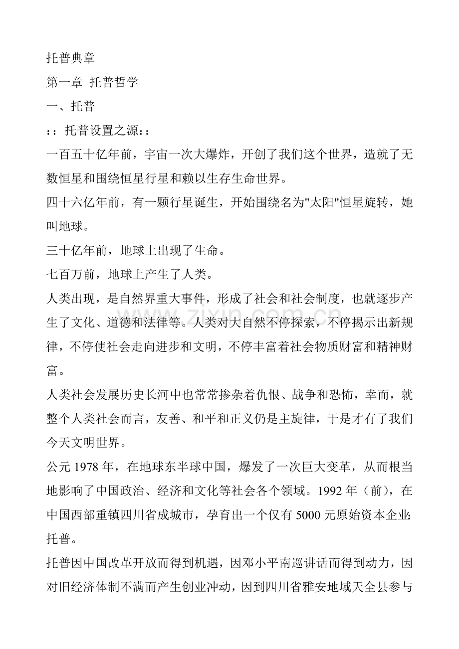 托普哲学与运行体系样本.doc_第1页