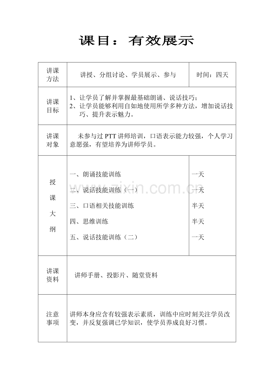 PTT专业化有效展示讲师手册模板.doc_第2页