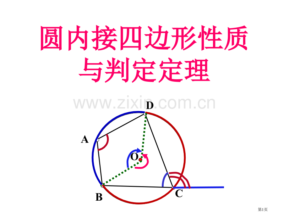 圆的内接四边形省公共课一等奖全国赛课获奖课件.pptx_第1页