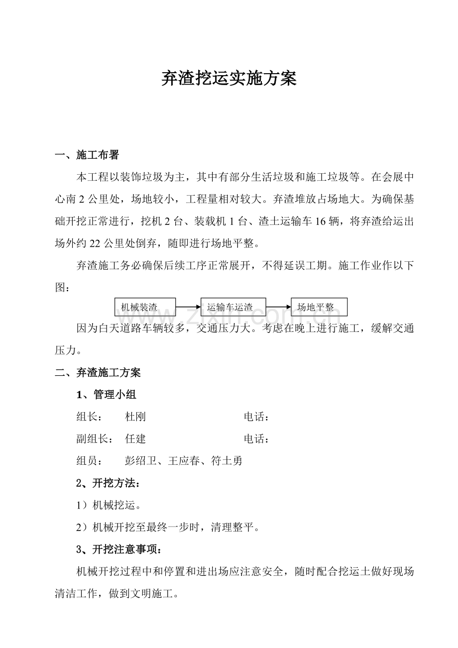 弃渣挖运实施专项方案.doc_第2页