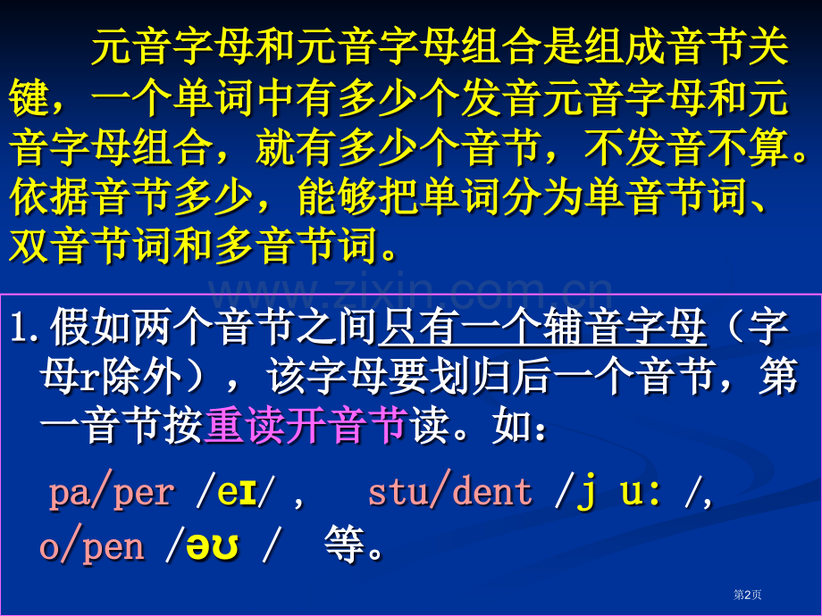 英语单词音节的划分省公共课一等奖全国赛课获奖课件.pptx_第2页