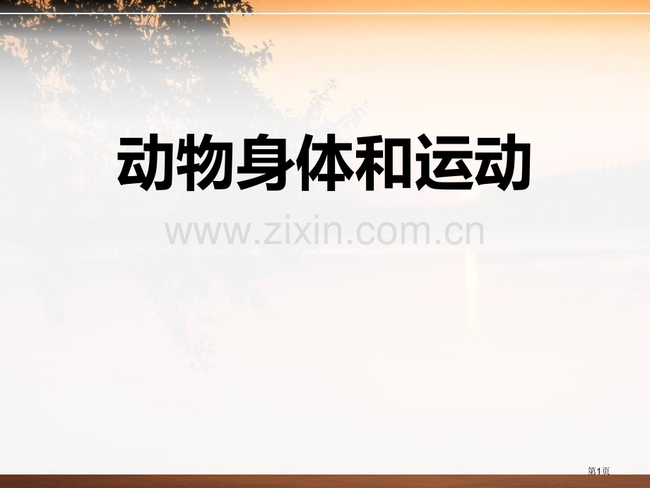 动物的身体和运动动物的生活课件省公开课一等奖新名师优质课比赛一等奖课件.pptx_第1页