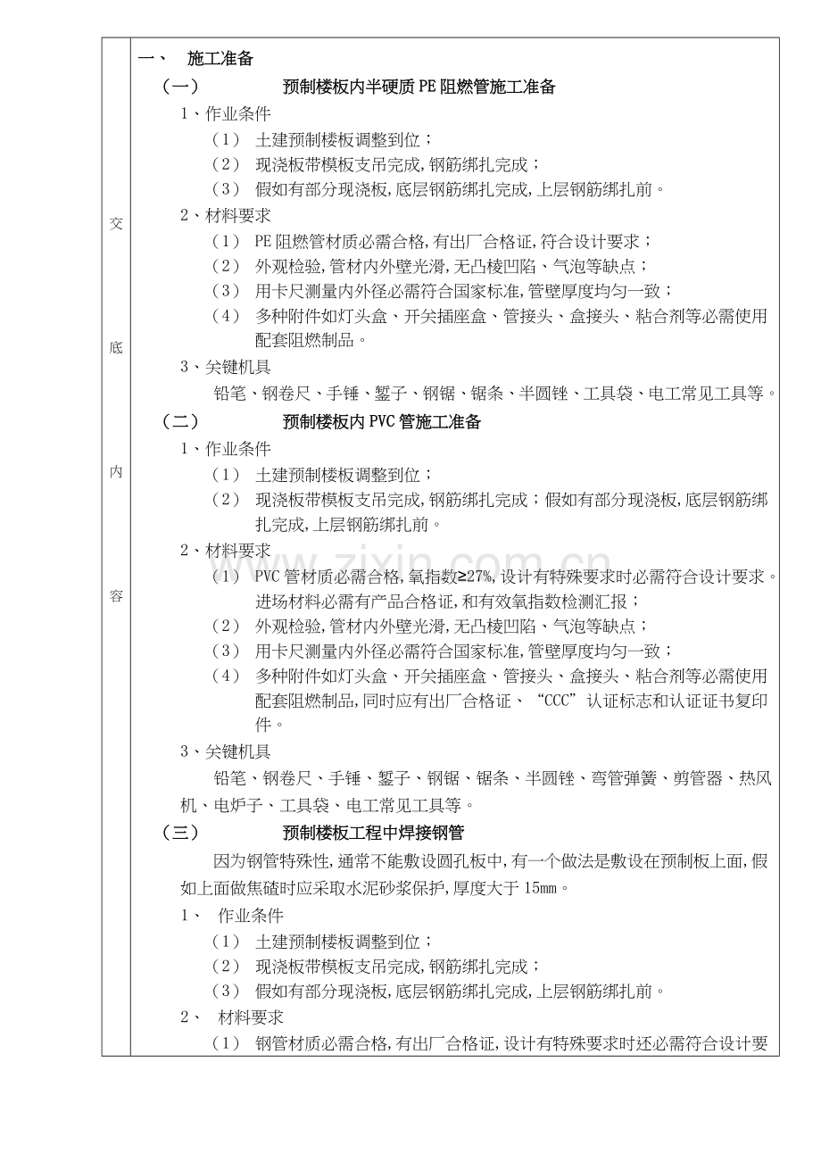 砌体内管路敷设分项工程质量技术交底卡样本.doc_第2页