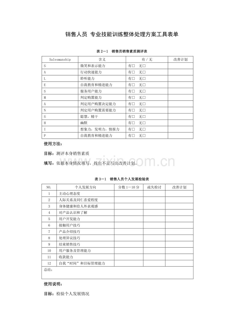 销售人员专业技能训练整体解决方案全讲刘敏兴样本.doc_第1页