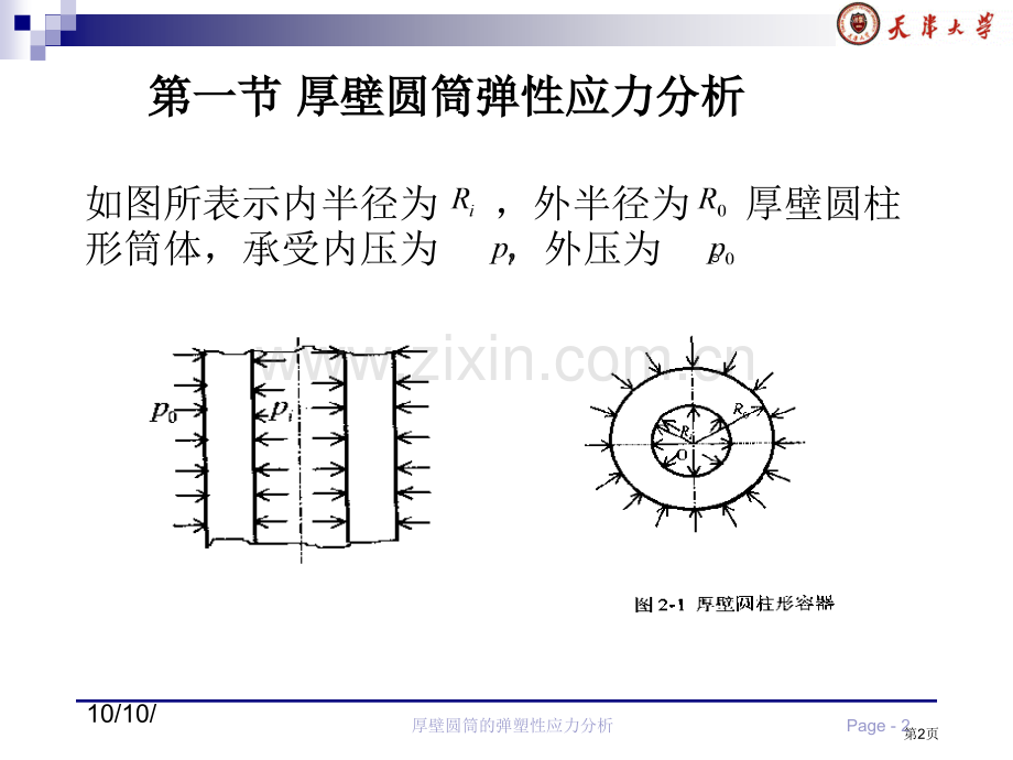 压力容器厚壁圆筒的弹塑性应力分析省公共课一等奖全国赛课获奖课件.pptx_第2页