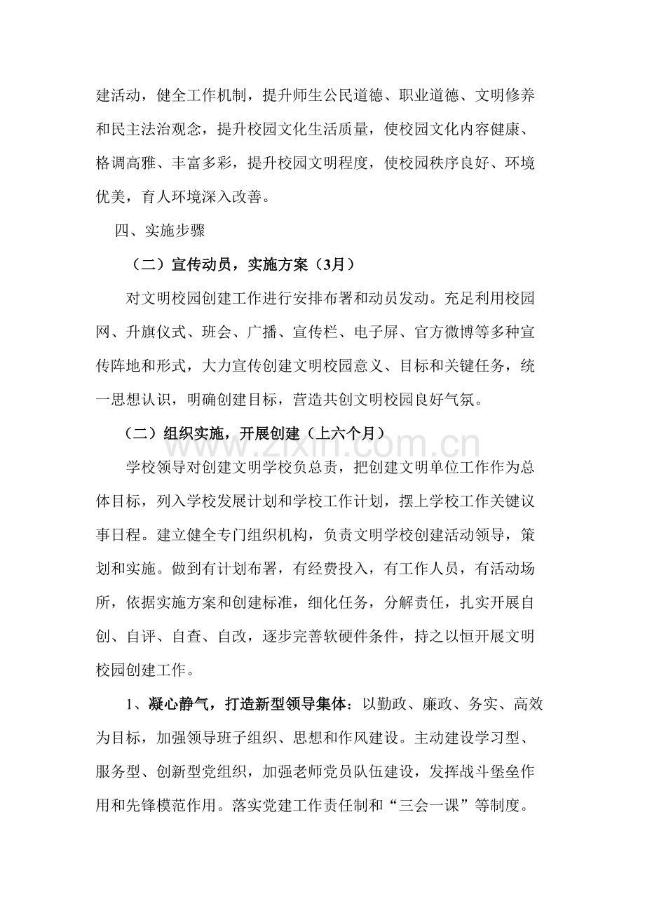 创建文明校园活动实施专业方案.doc_第2页