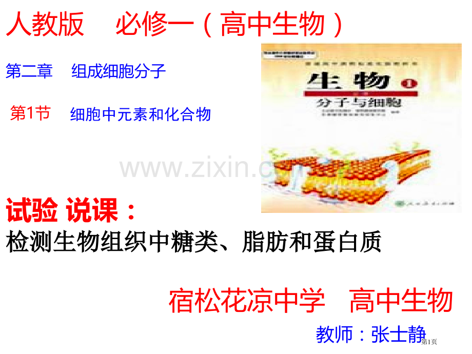糖类脂肪和蛋白质说课市公开课一等奖百校联赛获奖课件.pptx_第1页