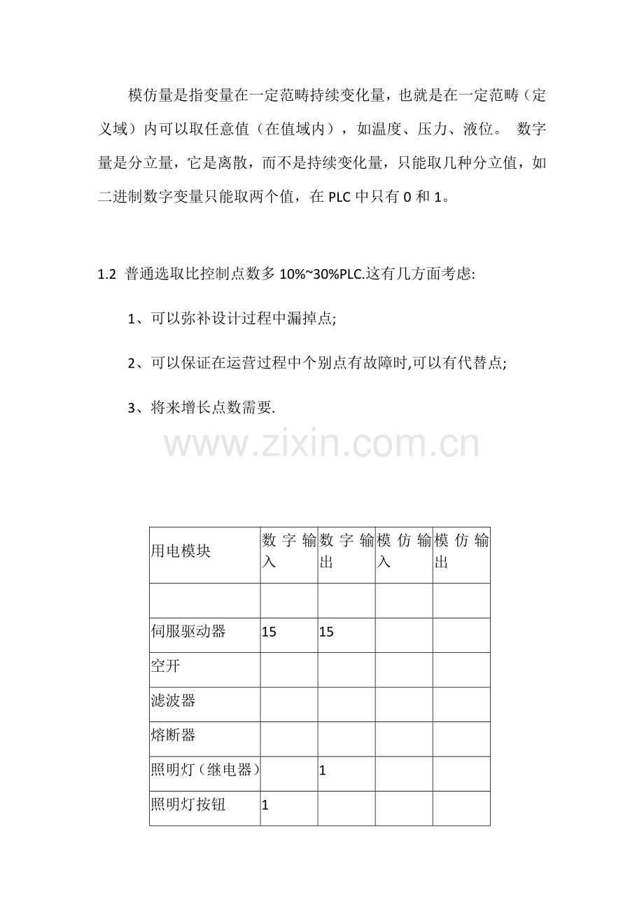 PLC选型计算报告书专业资料.doc_第2页