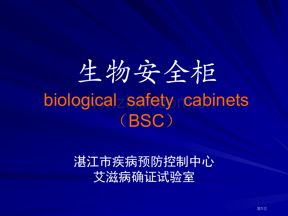 生物安全柜和应用省公共课一等奖全国赛课获奖课件.pptx_第1页
