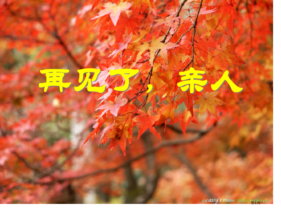 再见了-亲人省公开课一等奖新名师优质课比赛一等奖课件.pptx_第1页