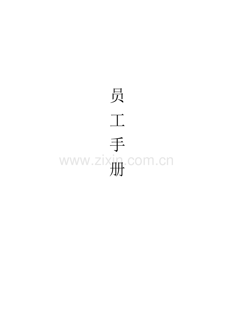 新版企业员工手册(2)模板.doc_第1页