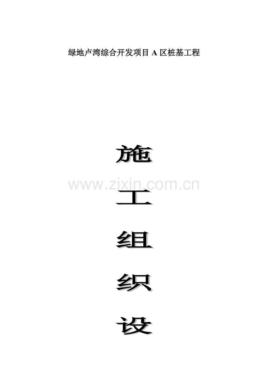 桩基关键工程综合施工组织设计.docx_第1页