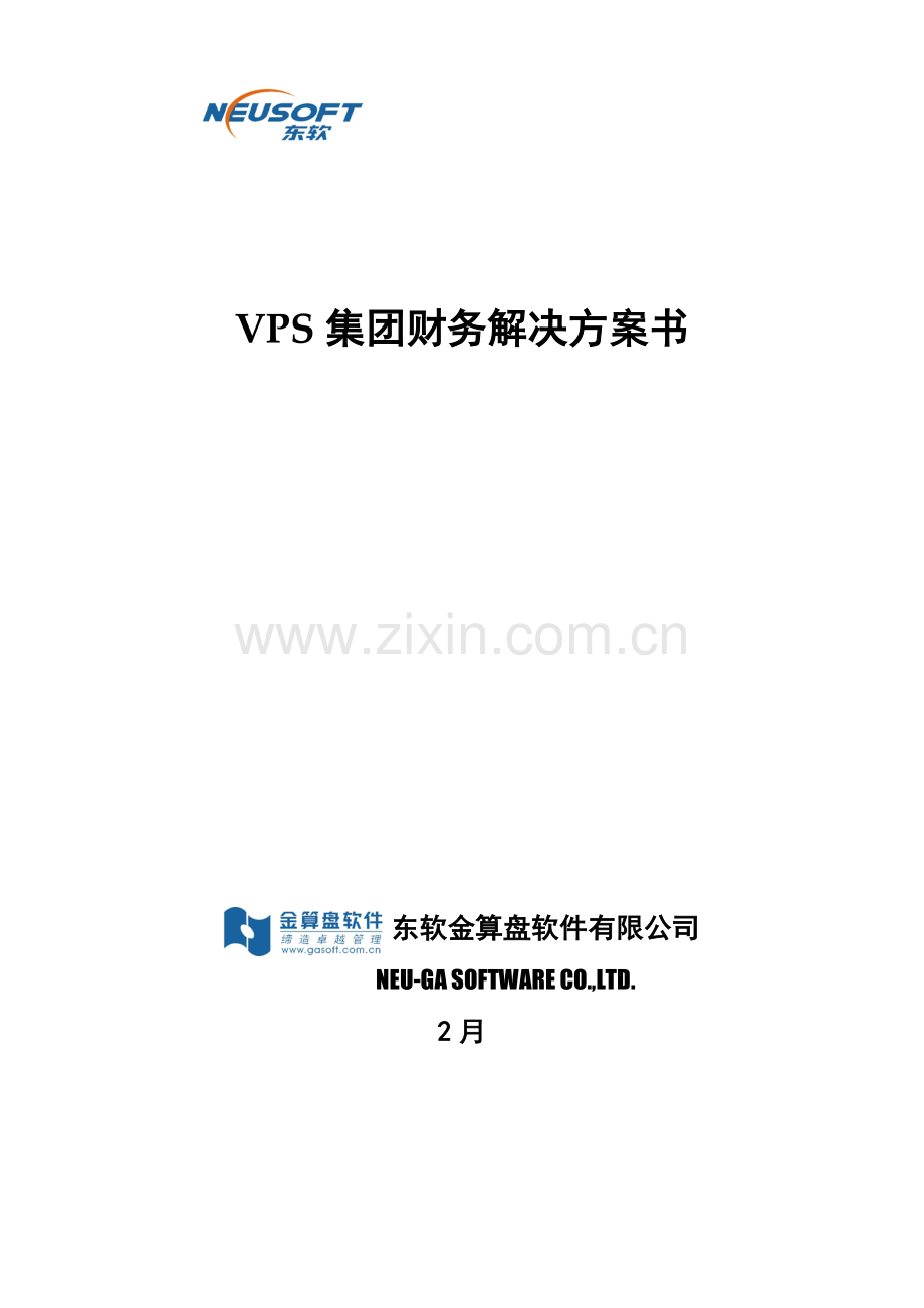 VPS集团财务解决专题方案书TEMP.docx_第1页
