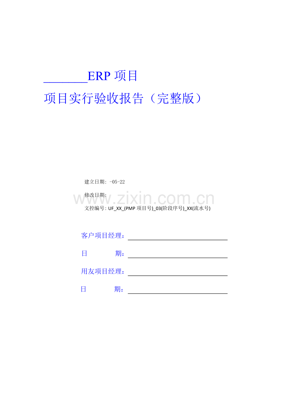 ERP专项项目实施验收全面报告.docx_第1页