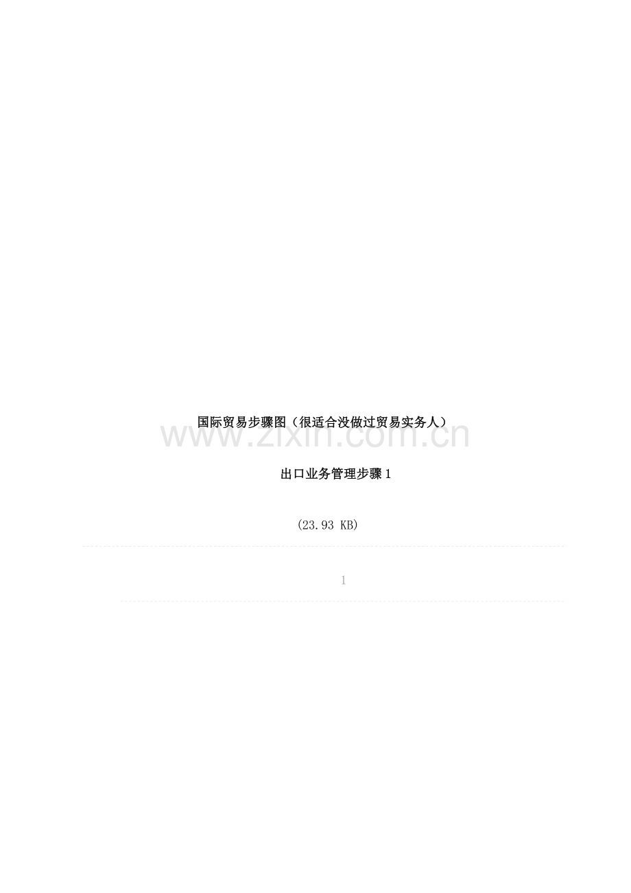 国际贸易出口业务实务流程图模板.doc_第1页