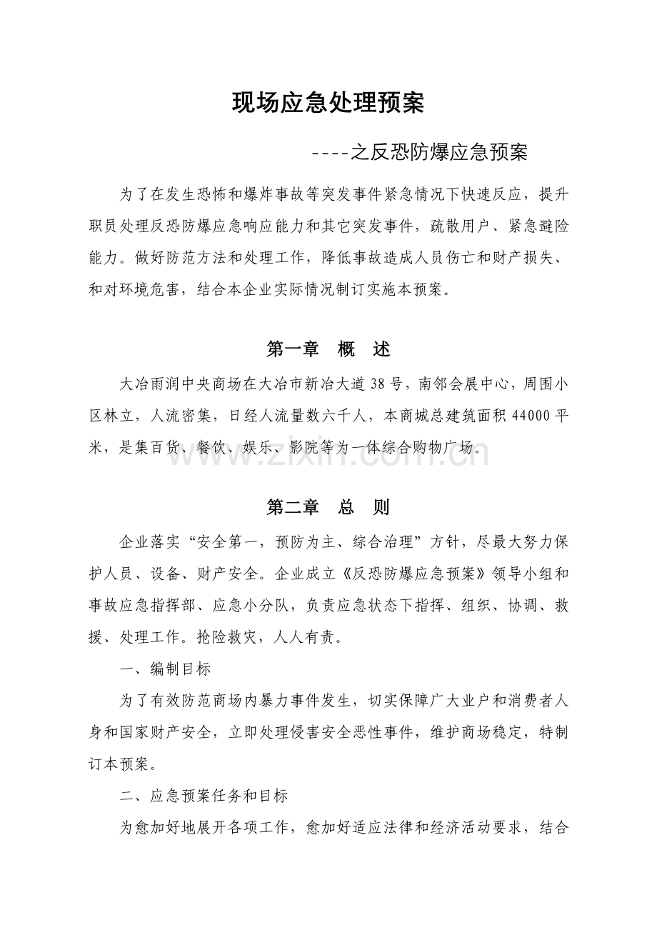 反恐防爆应急专题预案.doc_第1页
