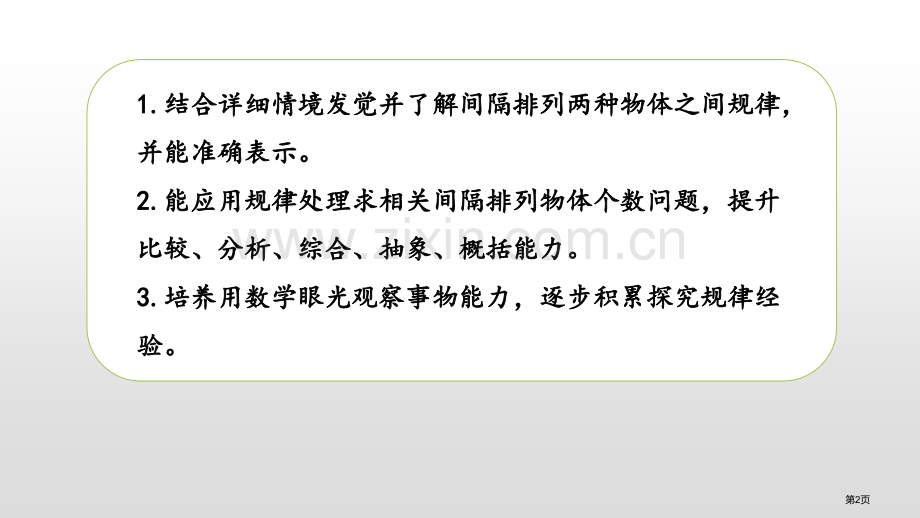 间隔排列解决问题的策略课件省公开课一等奖新名师优质课比赛一等奖课件.pptx_第2页