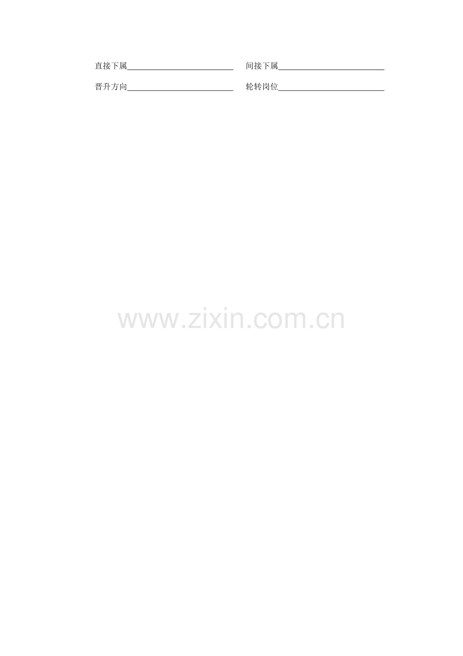 绩效考核主管岗位说明书样本.doc_第2页
