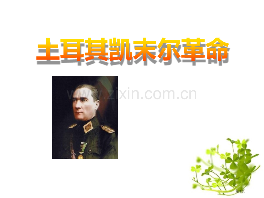 土耳其凯末尔革命开辟新的发展道路课件省公开课一等奖新名师优质课比赛一等奖课件.pptx_第1页