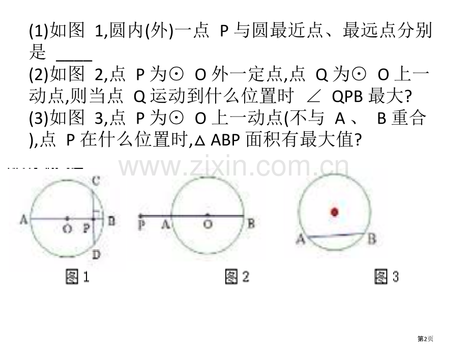 和圆有关最值问题省公共课一等奖全国赛课获奖课件.pptx_第2页