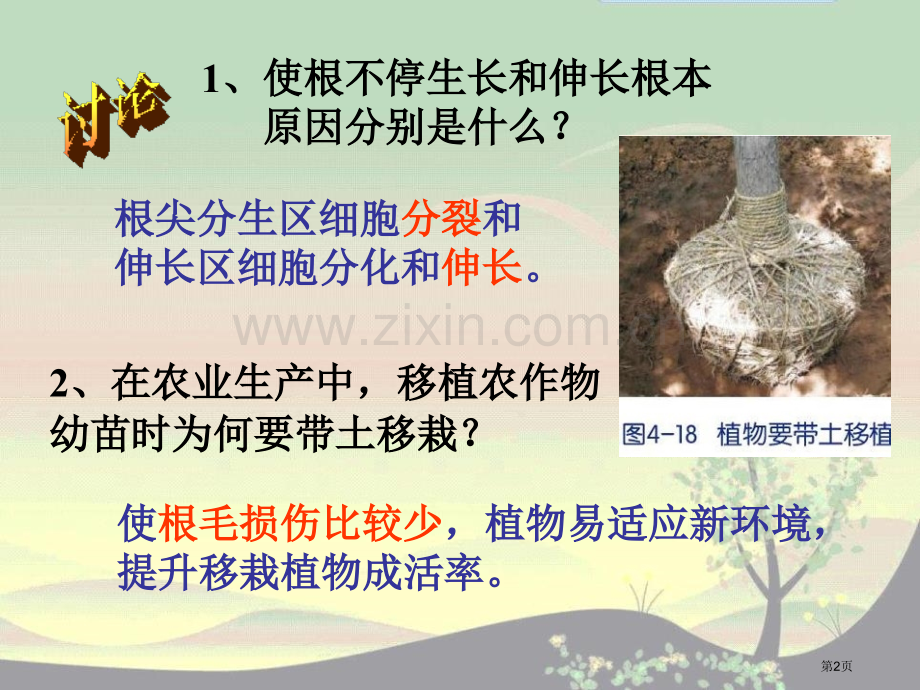 植物的根与物质吸收课件省公开课一等奖新名师优质课比赛一等奖课件.pptx_第2页