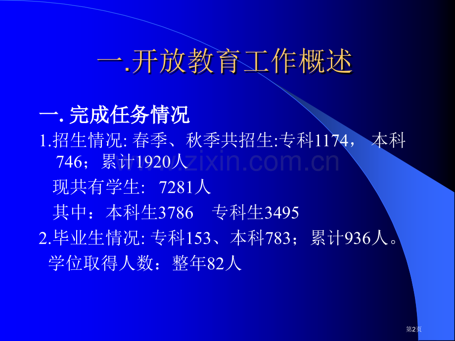 总结经验明确思路认真做好开放教育教学和迎评工作省公共课一等奖全国赛课获奖课件.pptx_第2页