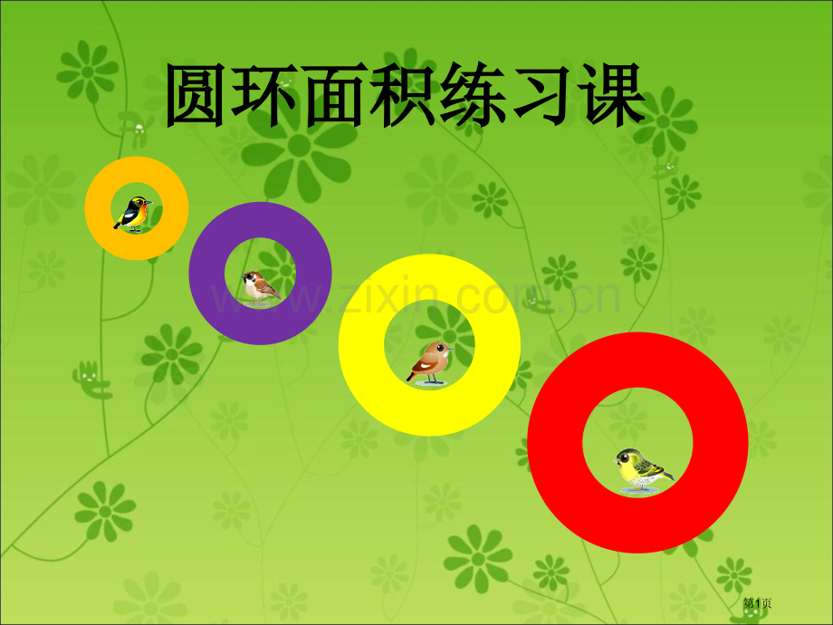 圆环的面积练习课市公开课一等奖百校联赛获奖课件.pptx_第1页