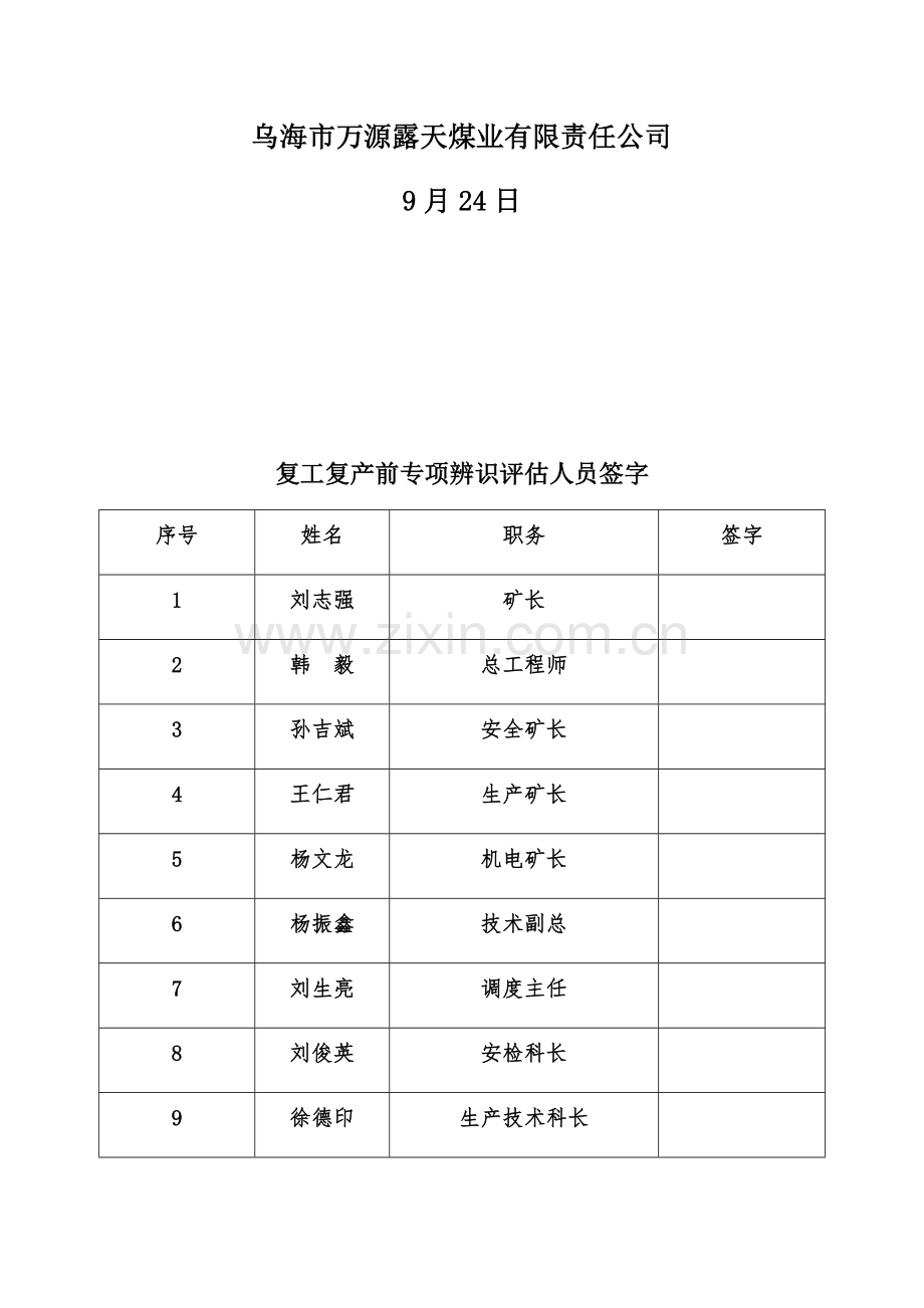新版复工复产前专项安全风险辨识.doc_第2页