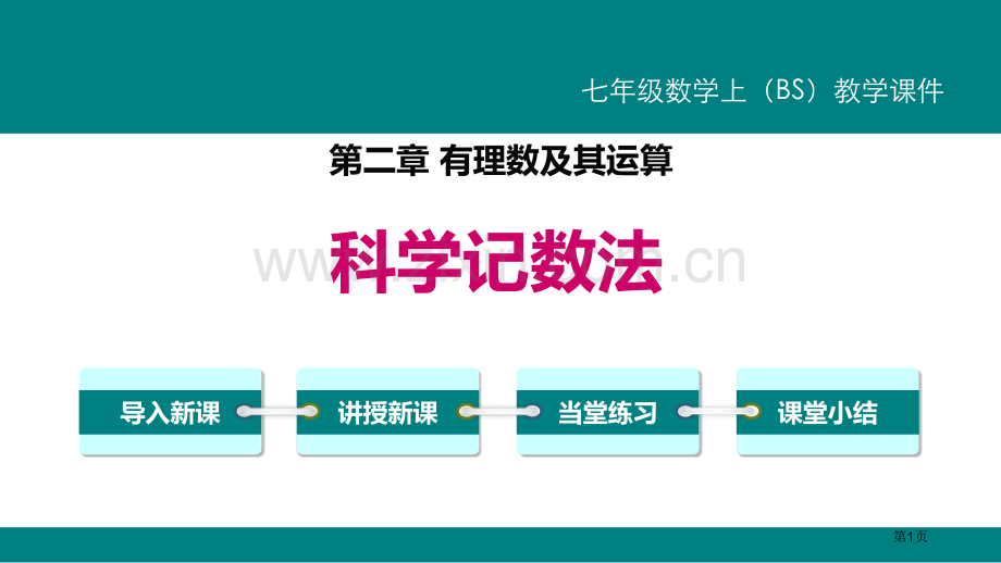 科学记数法有理数及其运算说课稿省公开课一等奖新名师优质课比赛一等奖课件.pptx_第1页