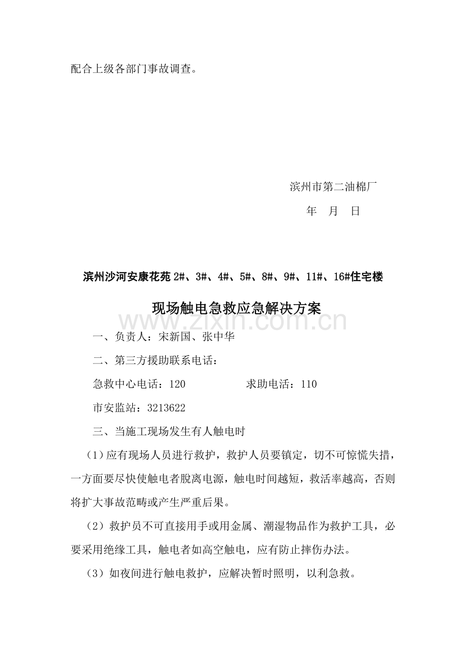 建设单位应急专项预案.doc_第2页