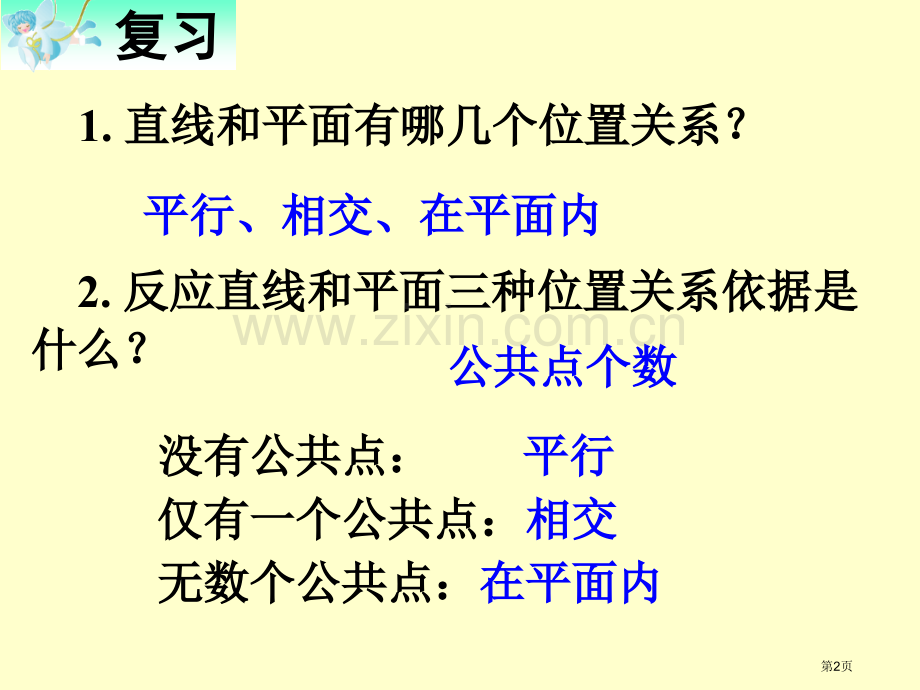 直线和平面平行的性质优质课件市公开课一等奖百校联赛获奖课件.pptx_第2页