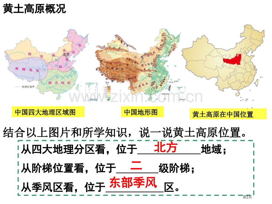 沟壑纵横的黄土高原一方水土养一方人课件省公开课一等奖新名师优质课比赛一等奖课件.pptx_第2页