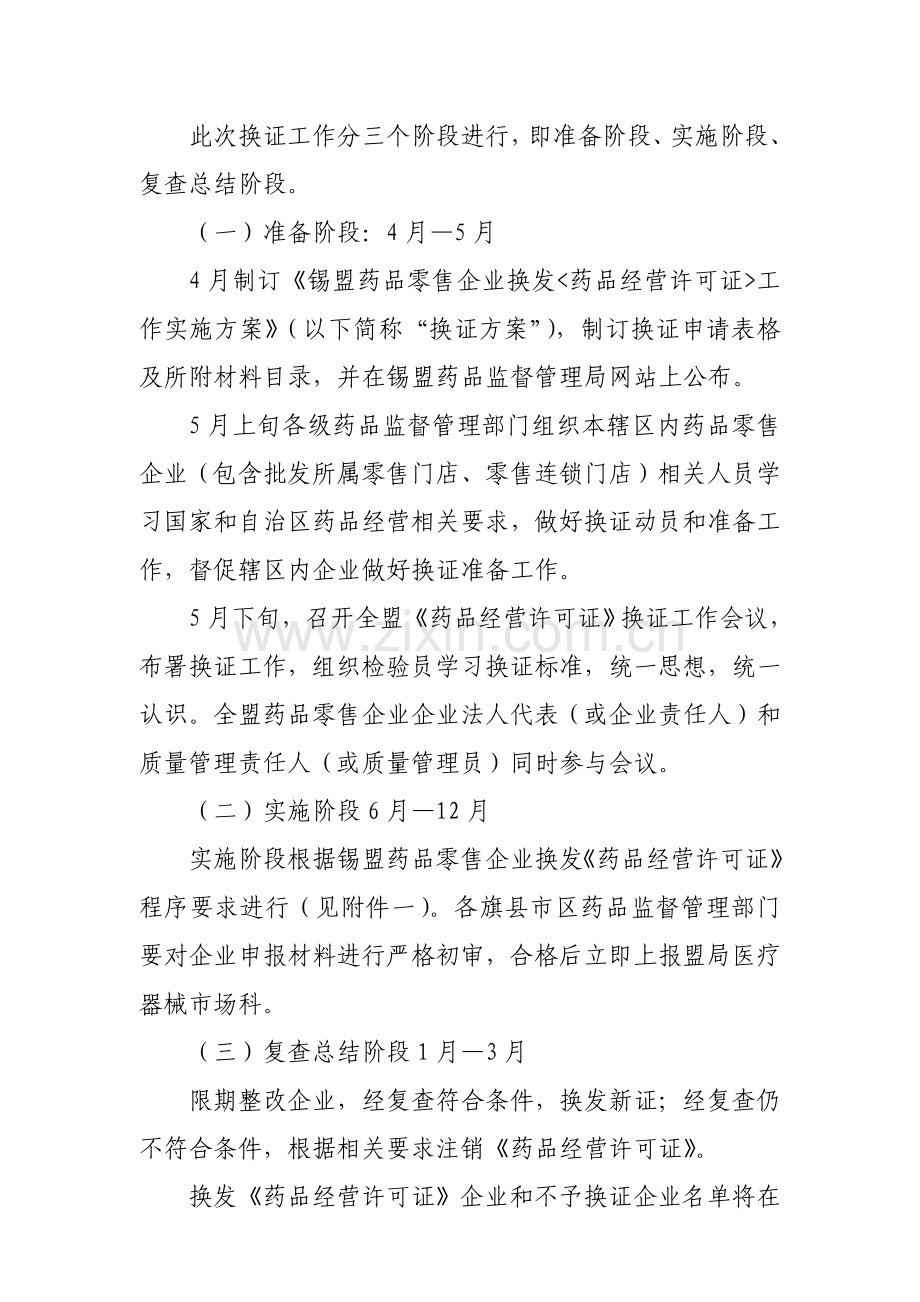 锡盟药品零售经营许可证实施方案样本.doc_第2页