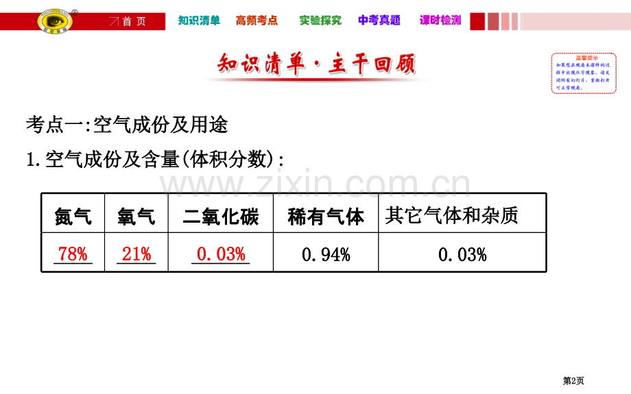 九年级化学第二单元复习含中考真题解析省公共课一等奖全国赛课获奖课件.pptx_第2页